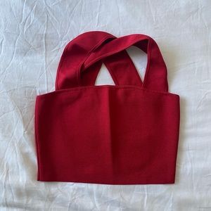 Aritzia Babaton Torsten Knit Top (Red)